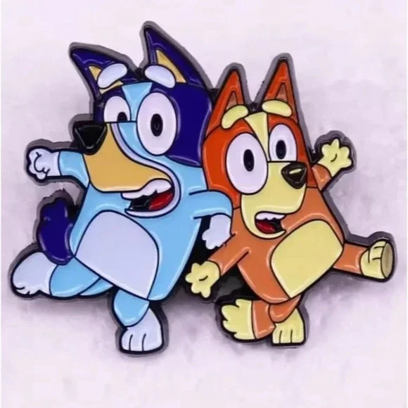 Bluey and Bingo Playful Enamel Pin – Adorable Fan Collectible - Picture 2 of 4